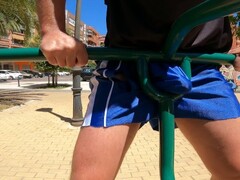 Whitecockfetish's risky public getting off with